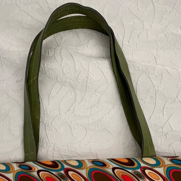 Carlo Pulicati oval geometric abstract pattern nylon bag - Picture 11 of 13